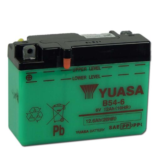 Yuasa B54-6 6V 12Ah Motor akkumulátor sav nélkül