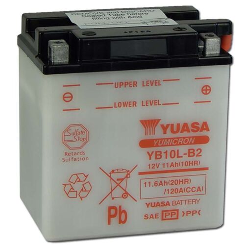 Yuasa YB10L-B2 12V 11Ah Motor akkumulátor sav nélkül