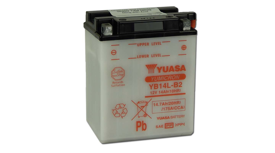 Yuasa YB14L-B2 12V 14Ah Motor akkumulátor sav nélkül