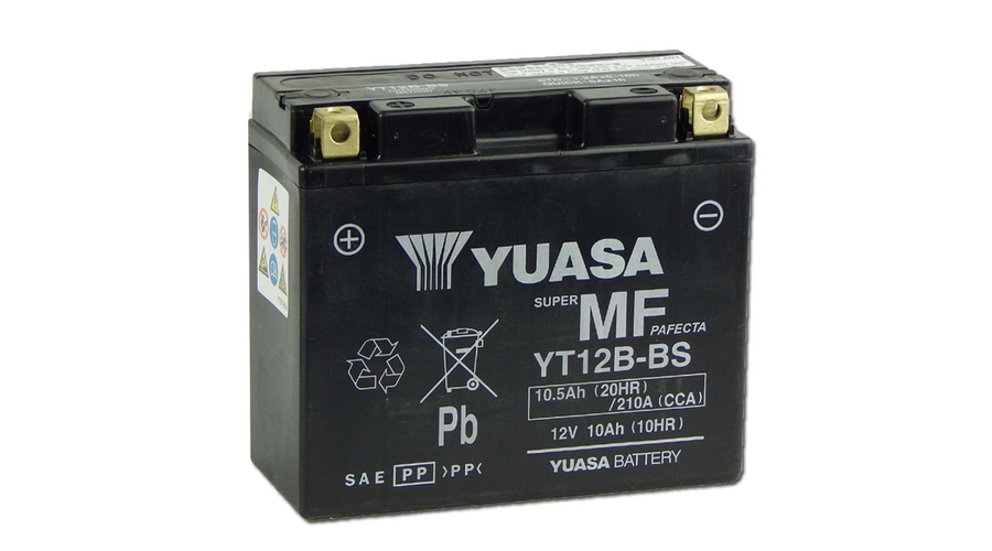 Yuasa YT12B-BS 12V 10Ah gondozásmentes AGM (zselés) motor akkumulátor