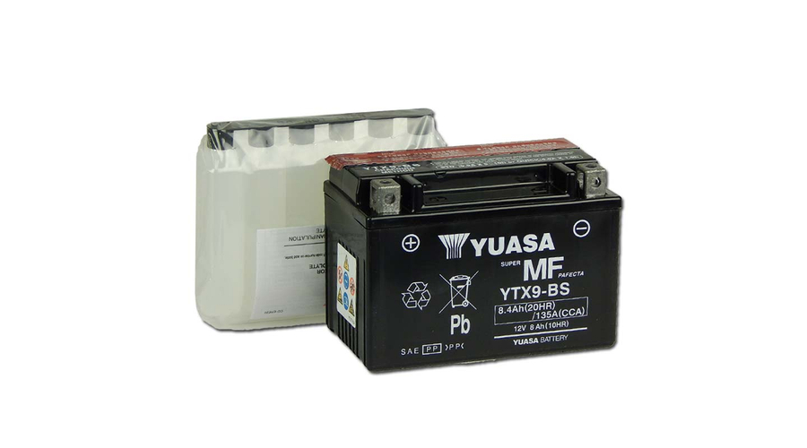 Yuasa YTX9-BS 12V 8Ah gondozásmentes AGM (zselés) motor akkumulátor