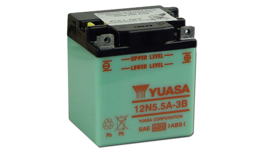 Yuasa12N5,5A-3B 12V 5,5Ah Motor akkumulátor sav nélkül