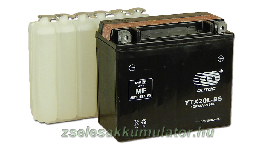 OUTDO YTX20L-BS 12V 18Ah Motor akkumulátor
