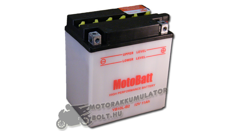 MotoBatt YB10L-B2 12V 11Ah Motor akkumulátor sav nélkül