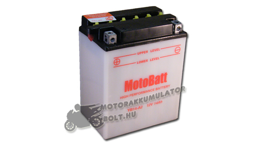 MotoBatt YB14-A2 12V 14Ah Motor akkumulátor sav nélkül