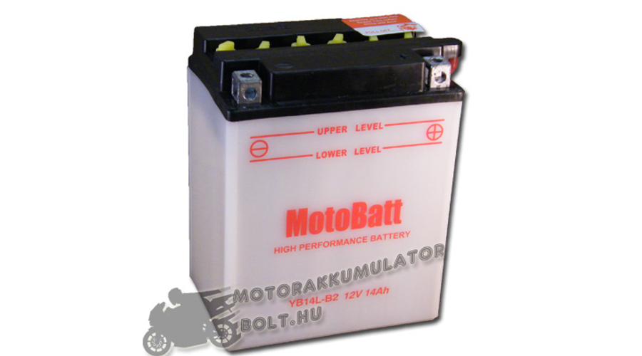 MotoBatt YB14L-B2 12V 14Ah Motor akkumulátor sav nélkül