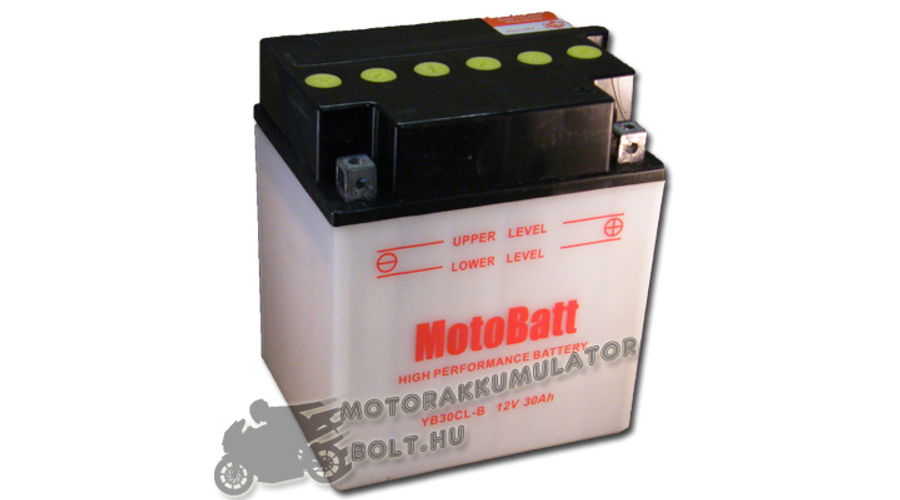 MotoBatt YB30CL-B 12V 30Ah Motor akkumulátor sav nélkül