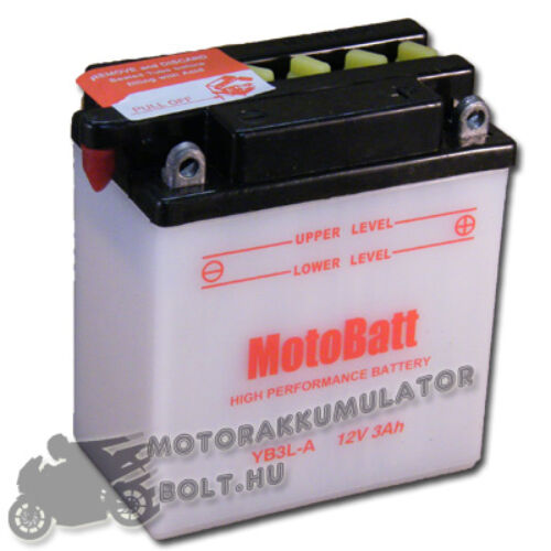 MotoBatt YB3L-A 12V 3Ah Motor akkumulátor sav nélkül
