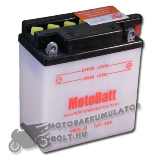 MotoBatt YB3L-B 12V 3Ah Motor akkumulátor sav nélkül
