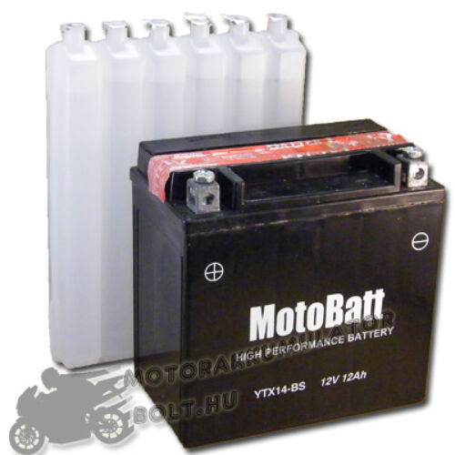 MotoBatt YTX14-BS 12V 12Ah Motor akkumulátor