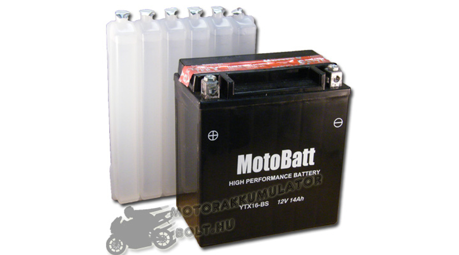 MotoBatt YTX16-BS 12V 14Ah Motor akkumulátor