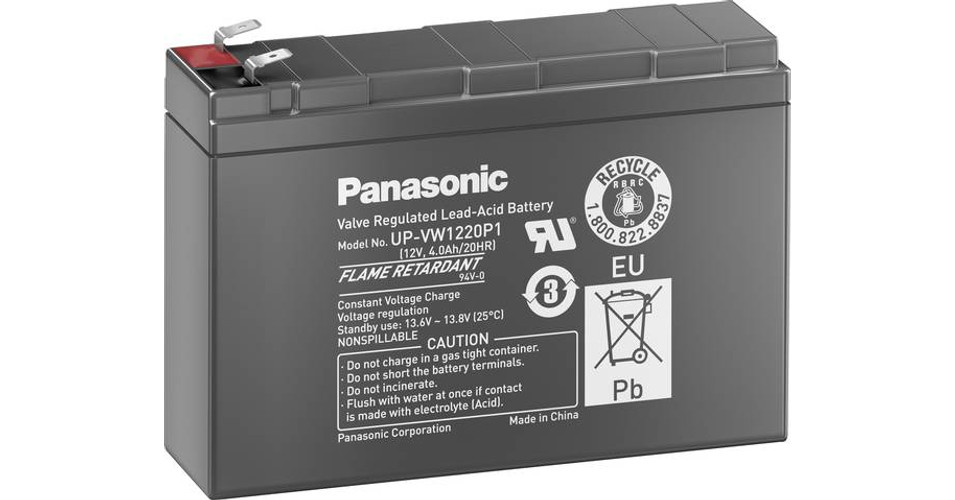 Аккумулятор panasonic up vw1220p1