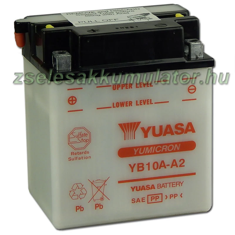 Yuasa YB10A-A2 12V 11Ah Motor akkumulátor sav nélkül