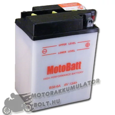 MotoBatt B38-6A 6V 13Ah Motor akkumulátor sav nélkül