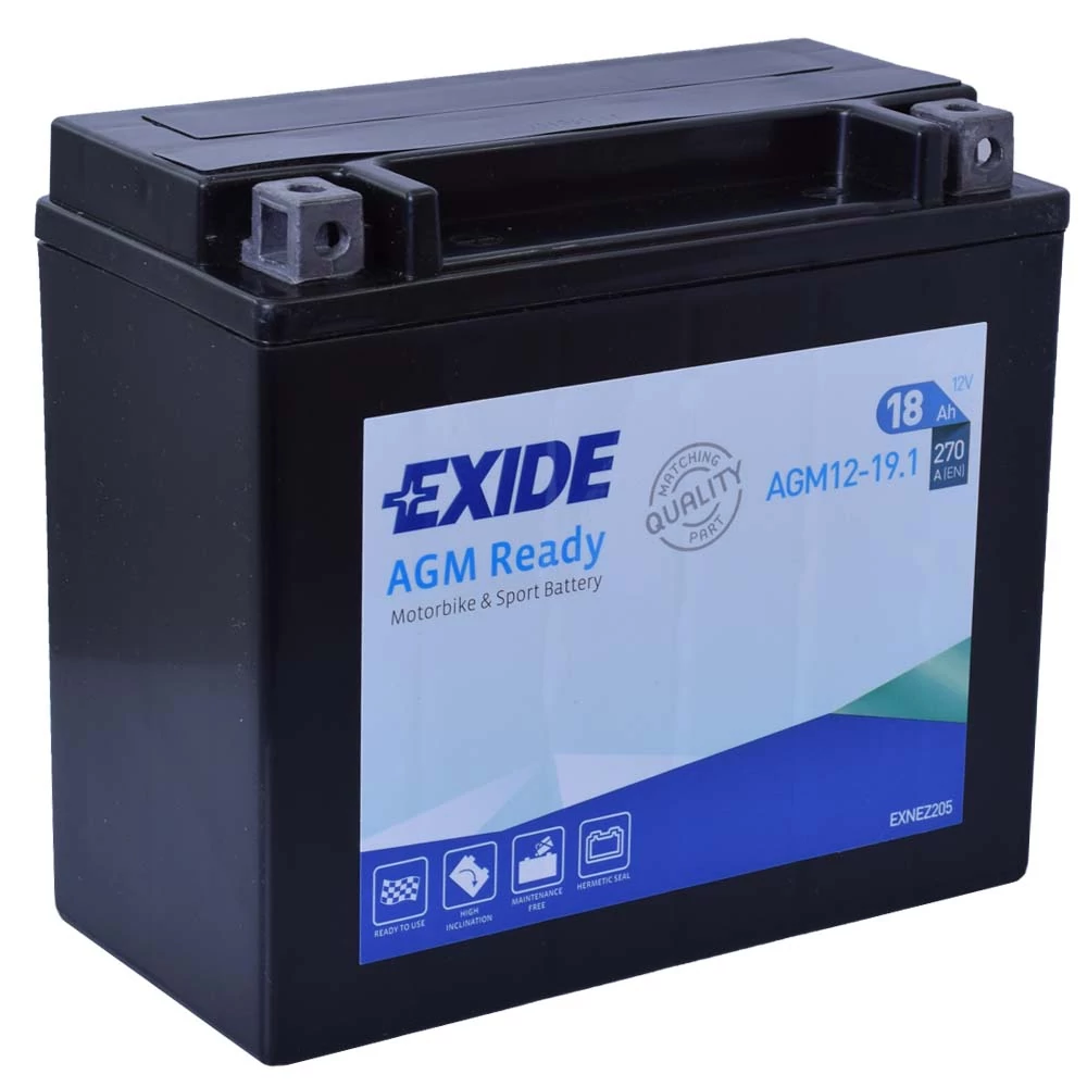 Exide AGM 12-19.1( YTX20HL-BS, YTX20H-BS) 12V 18Ah gondozásmentes AGM (zselés) motor akkumulátor