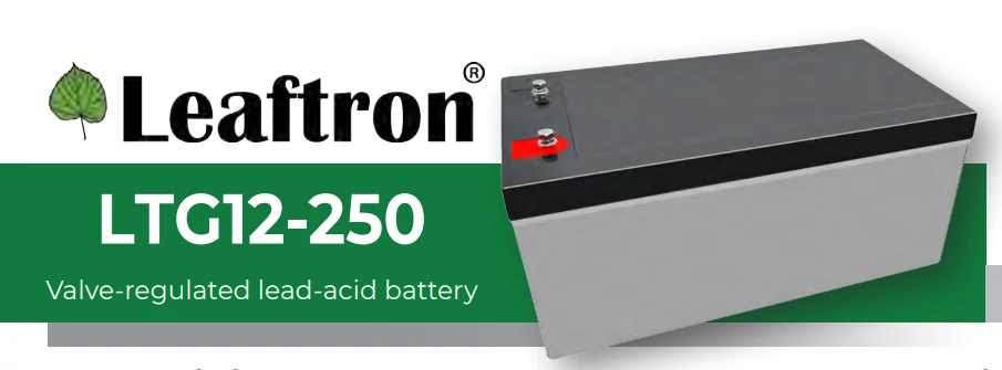 Leaftron 12V 250Ah Ciklkus GÉL Zselés Akkumulátor LTG12-250