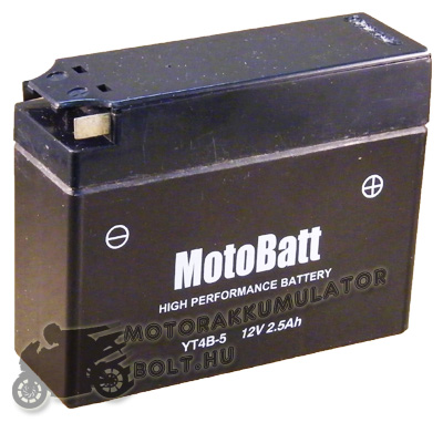 MotoBatt YT4B-BS 12V 2,3Ah Motor Akkumulátor YT4B-5